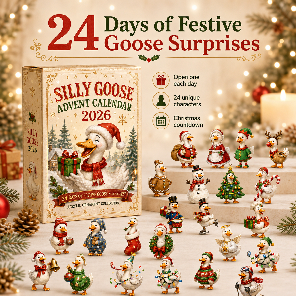 Calendrier de l'Avent Original Silly Goose Magic™ – 24 Jours de Surprises Festives 7