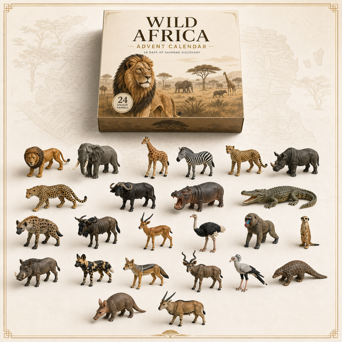 Calendrier de l'Avent Original Wild Africa - 24 Jours d'Exploration de la Savane pour Enfants 4