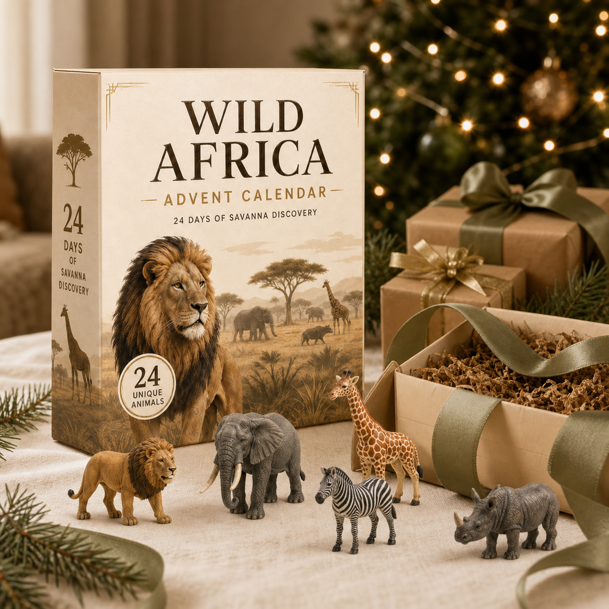Calendrier de l'Avent Original Wild Africa - 24 Jours d'Exploration de la Savane pour Enfants 5