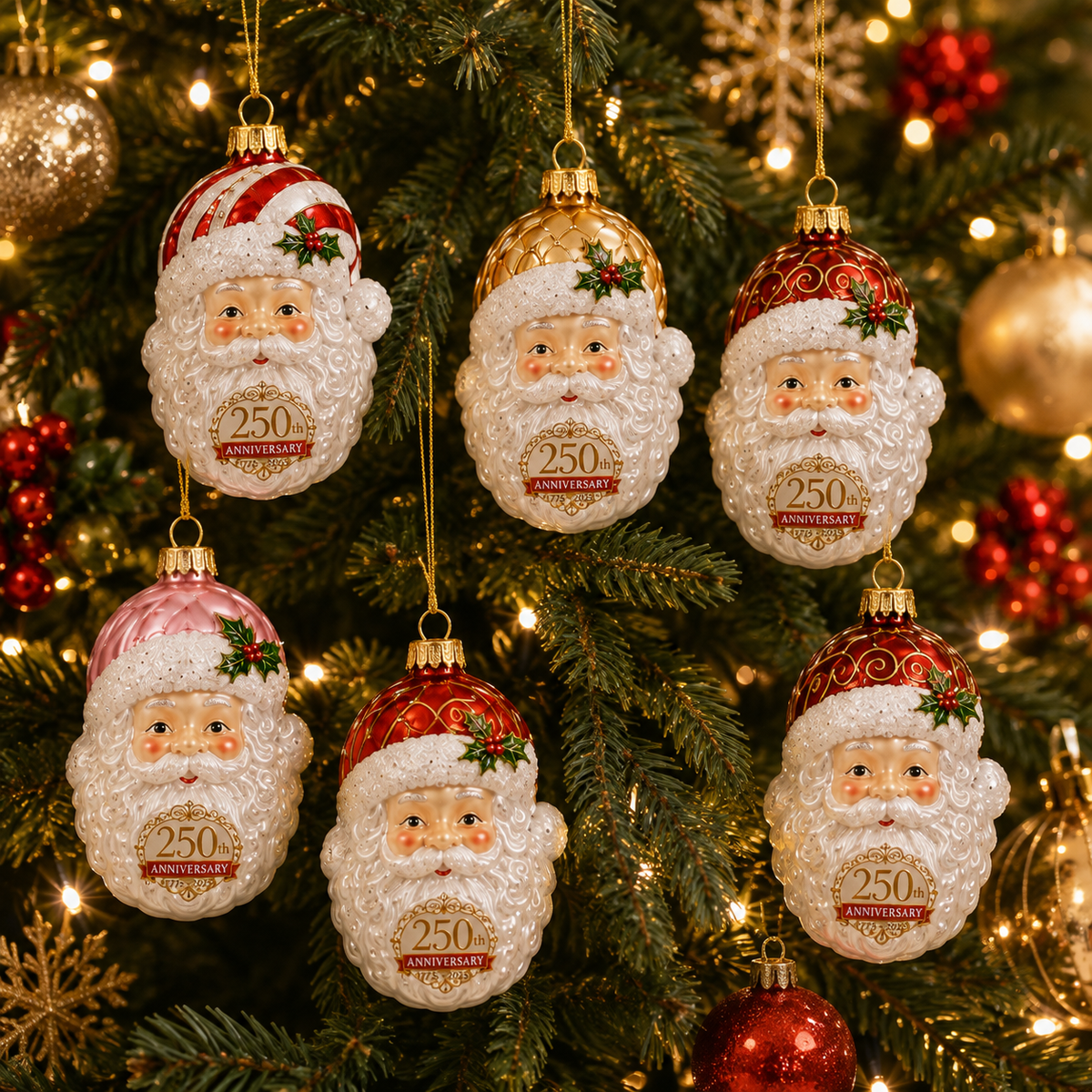 Célébration du 250e Anniversaire : Décoration de Noël Élégante et Intemporelle 3