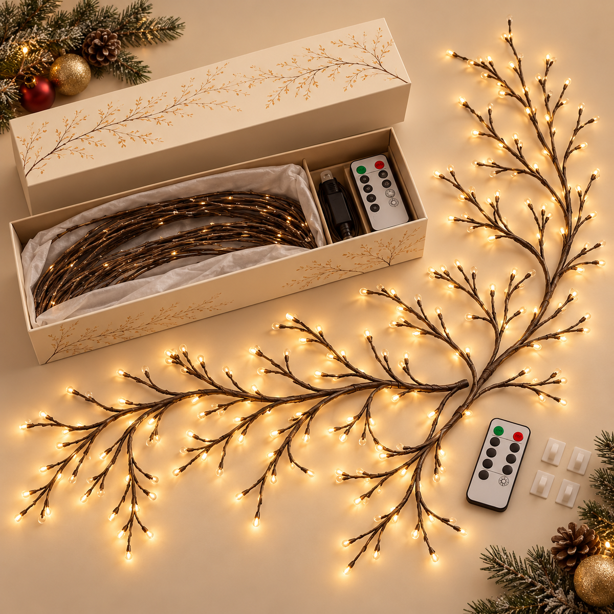 Lumière de Branche LED Flexible avec Télécommande
