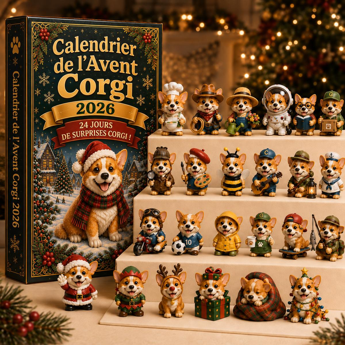 Calendrier de l’Avent Corgi 2026 – 24 Surprises