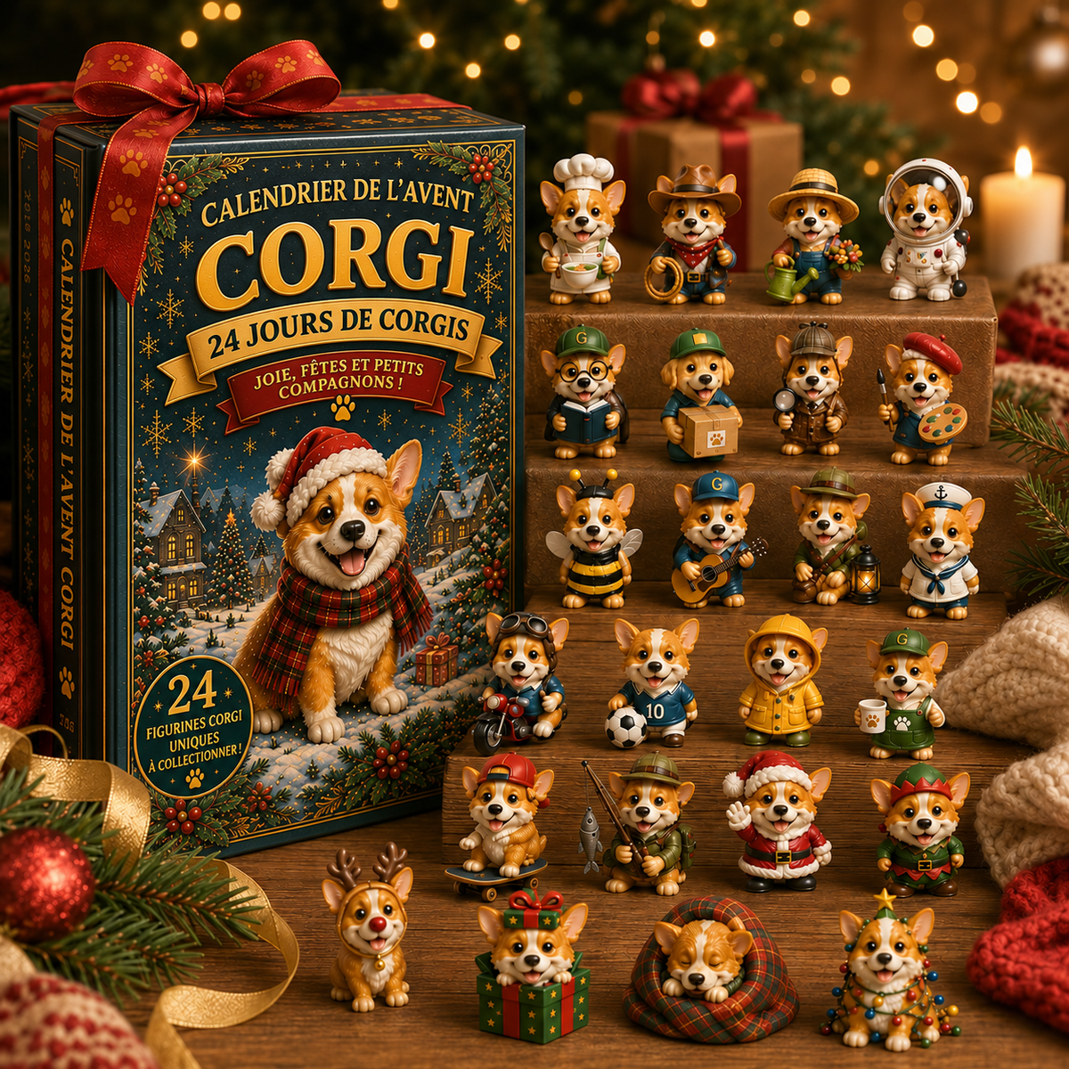 Calendrier de l’Avent Corgi 2026 – 24 Surprises
