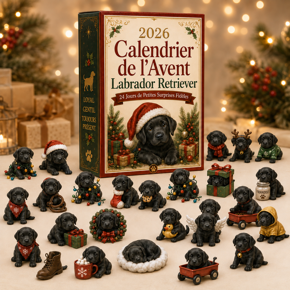 Calendrier de l'Avent Labrador 2026 – 24 Surprises Festives