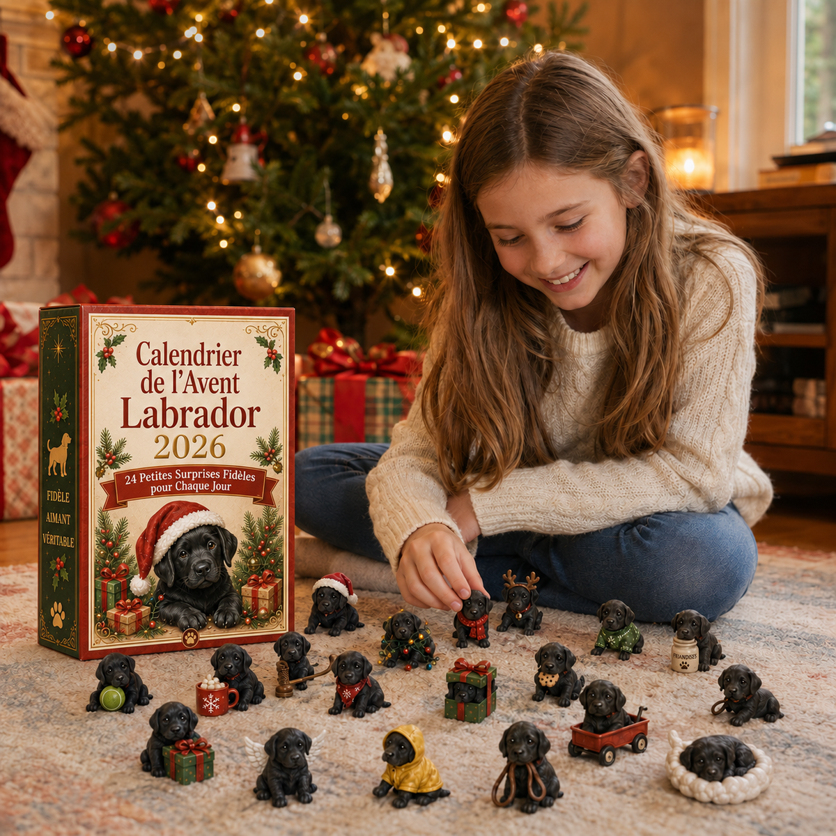 Calendrier de l'Avent Labrador 2026 – 24 Surprises Festives