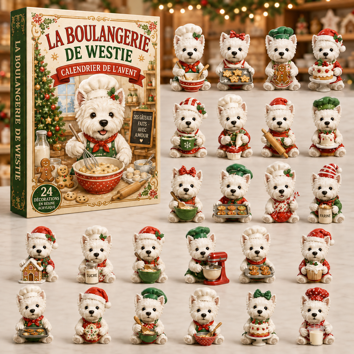 Calendrier de l’Avent Boulangerie de Noël 2026 – 24 Surprises pour Animaux