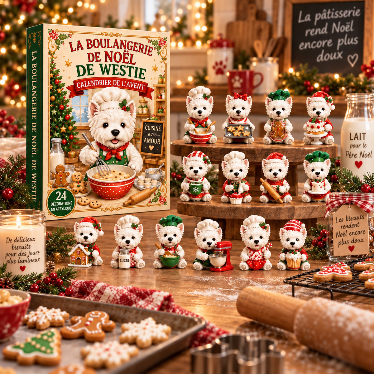 Calendrier de l’Avent Boulangerie de Noël 2026 – 24 Surprises pour Animaux