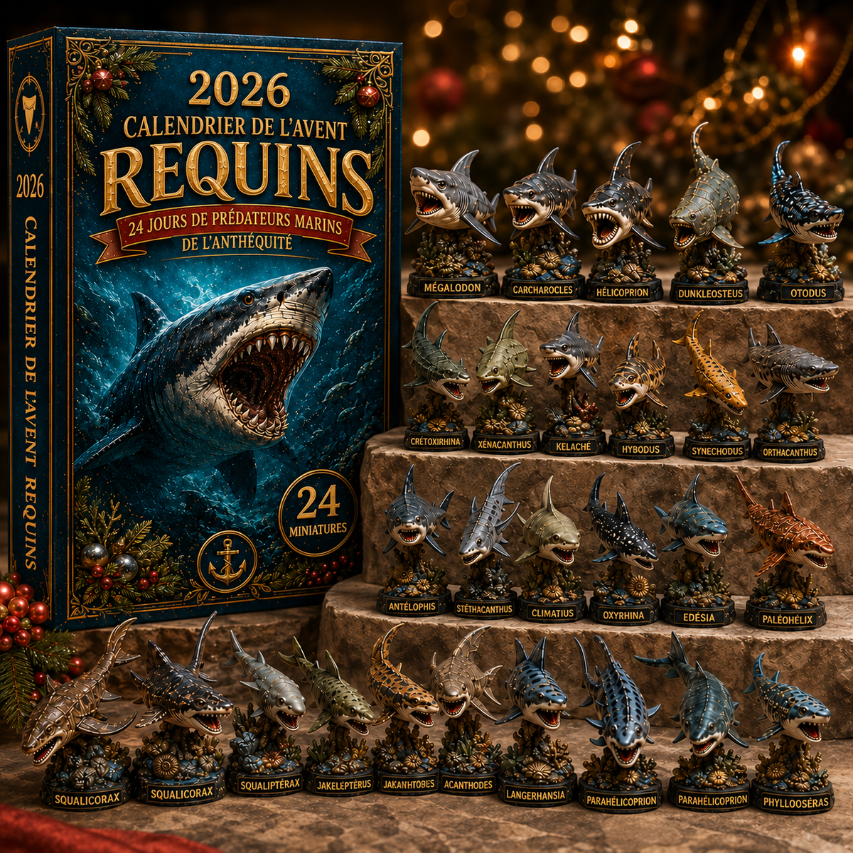 Calendrier de l’Avent Requins Préhistoriques 2026 – 24 Jours de Découvertes Océaniques
