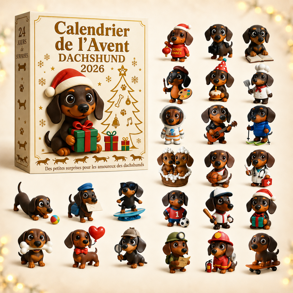 Calendrier de l'Avent Dackel 2026 – 24 surprises Dackel