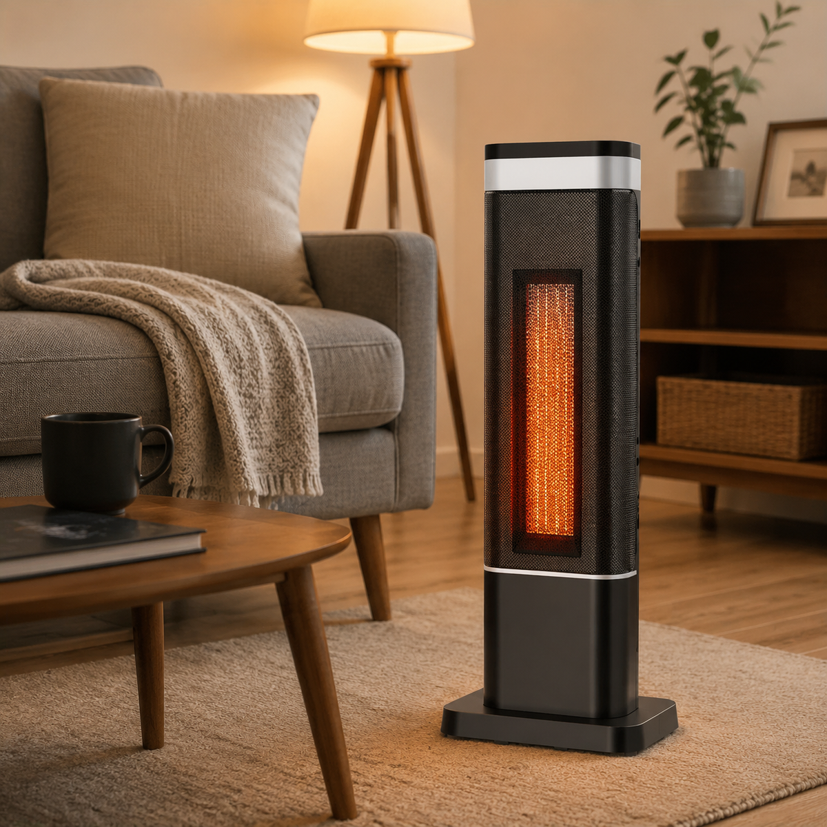 Chauffage Électrique Portable - Souffleur d’Air Chaud avec Télécommande