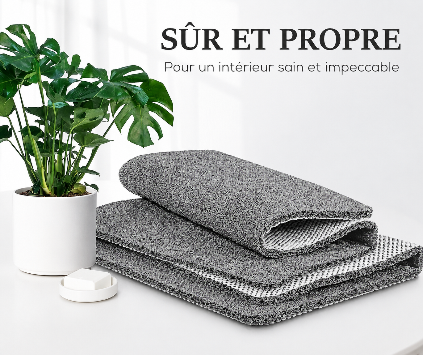 Tapis de douche | Surface antidérapante et drainage