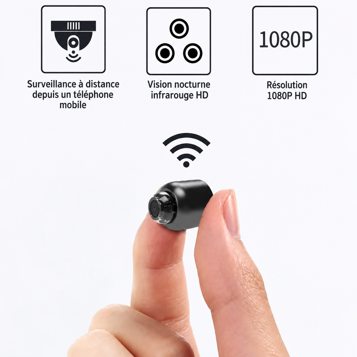 Caméra WiFi sans fil avec audio – 1080P Full HD