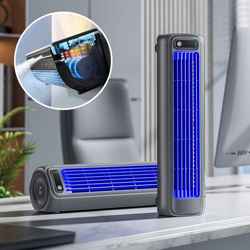 Climatiseur Portable | Design Compact, Ventilation Bleue 1