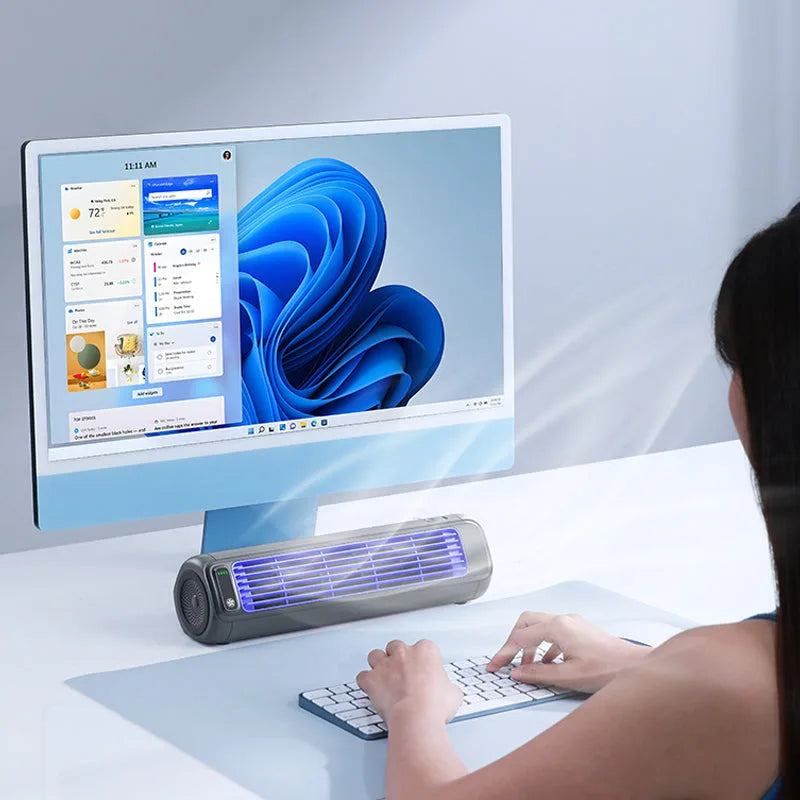 Climatiseur Portable | Design Compact, Ventilation Bleue 3