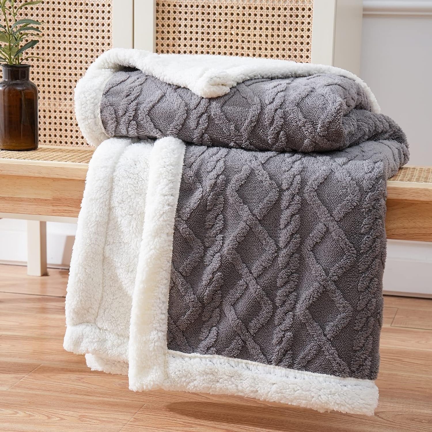 Couverture | Polaire Sherpa Réversible, Douce et Chaude 1
