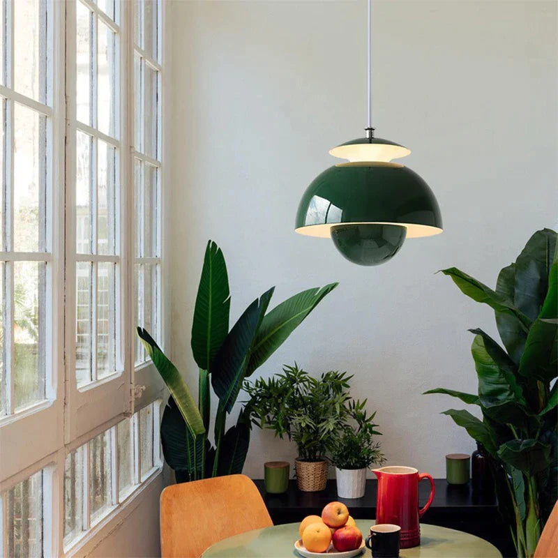 Celestia – Suspension Plafond LED Moderne Finition Blanc Salon