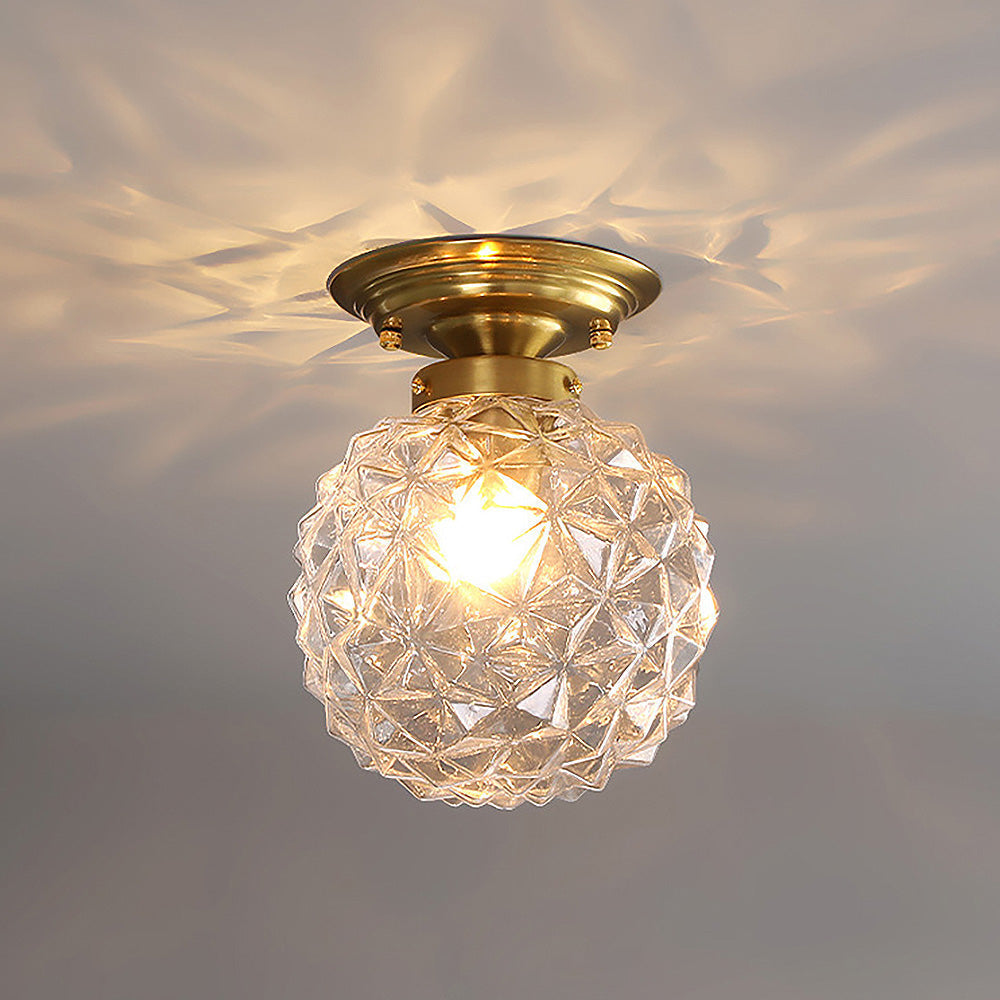 LumiSphere – Plafonnier Moderne en Verre Fumé/Clair pour Hall