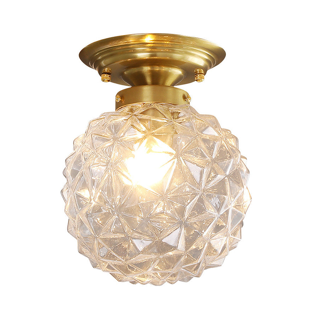 LumiSphere – Plafonnier Moderne en Verre Fumé/Clair pour Hall