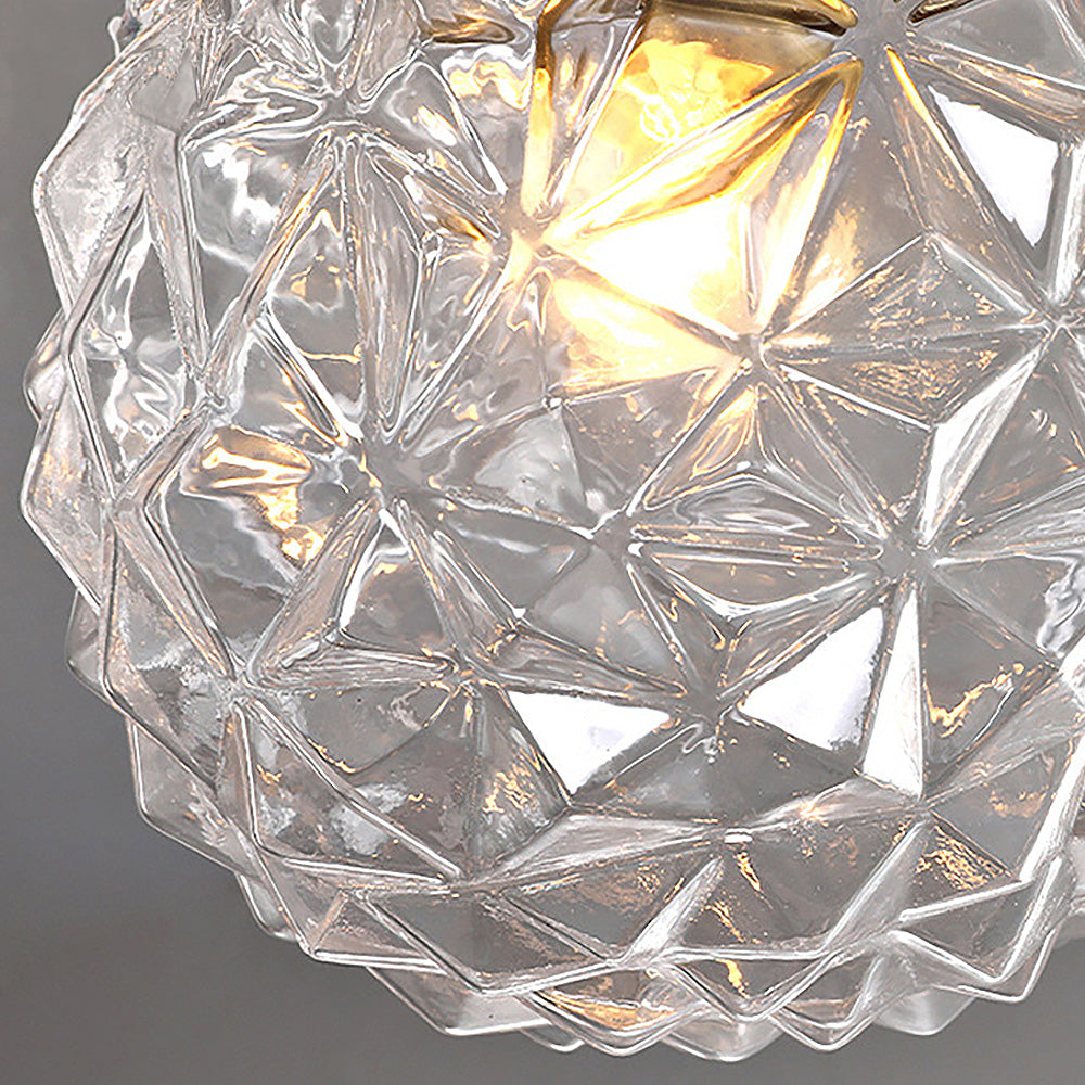 LumiSphere – Plafonnier Moderne en Verre Fumé/Clair pour Hall