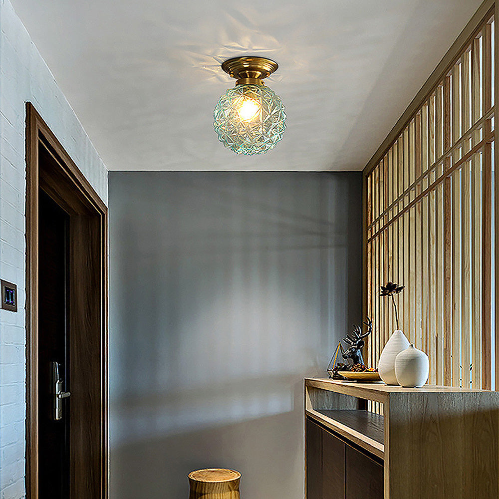 LumiSphere – Plafonnier Moderne en Verre Fumé/Clair pour Hall