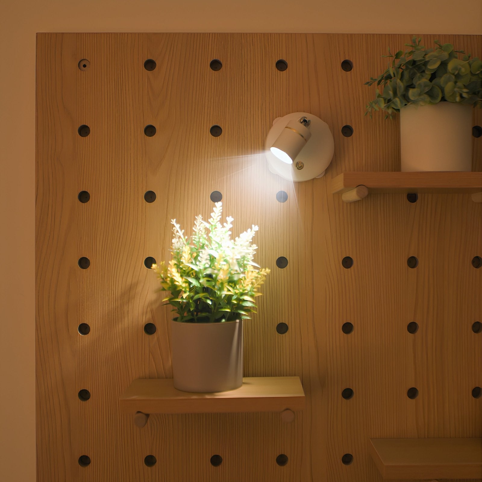 Applique Murale EasyStick LED Adhésive Noire pour Salon