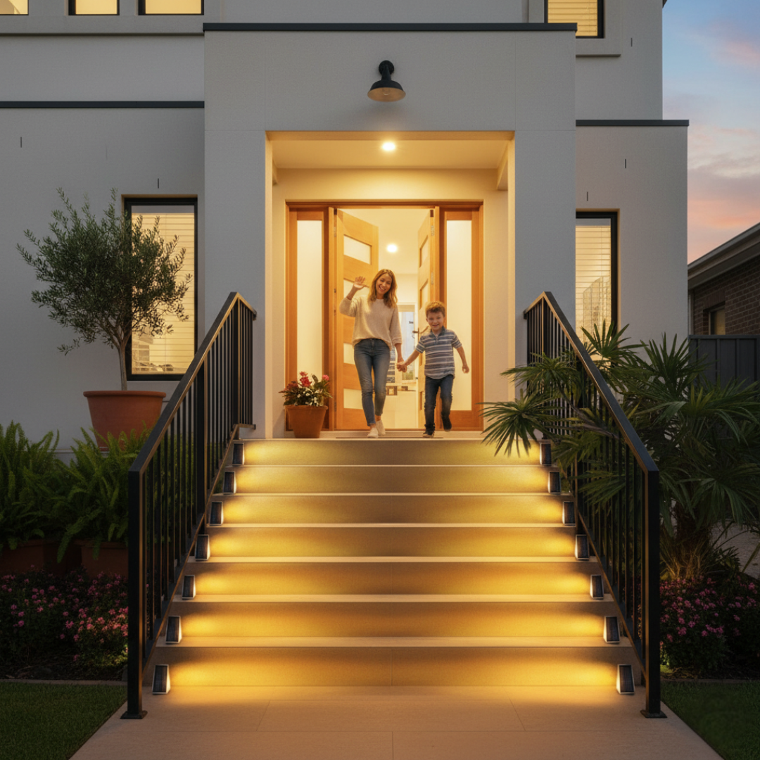 Éclairage d'Escalier | Solaire, LED 8