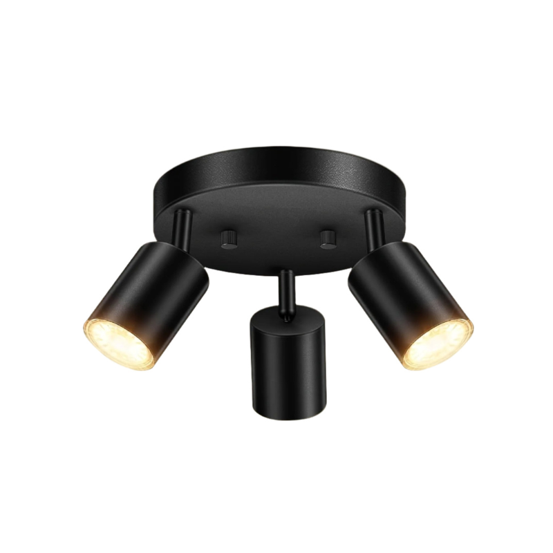 Trivaro – Spot Plafond LED 3 Lumières Orientables Blanc
