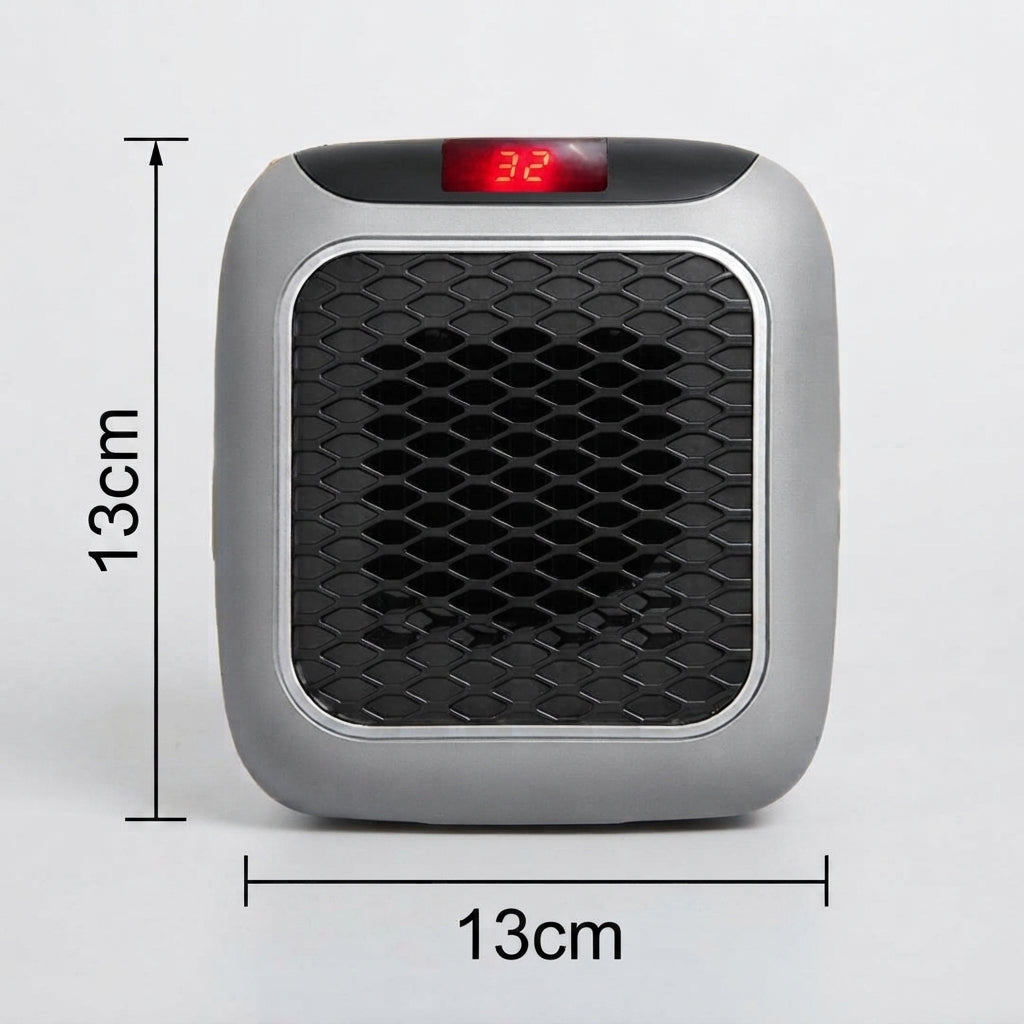 Chauffage céramique compact avec thermostat et minuterie