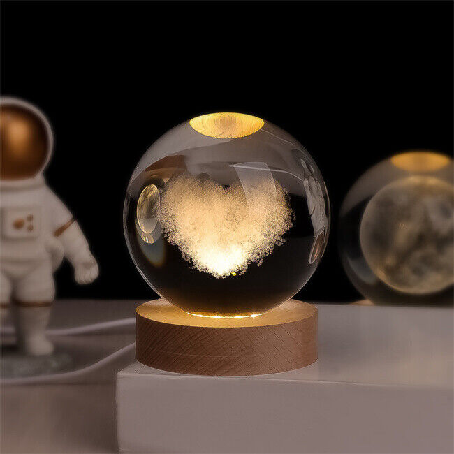 Boule Lumineuse Cristal – Lampe LED Colorée pour Chambre