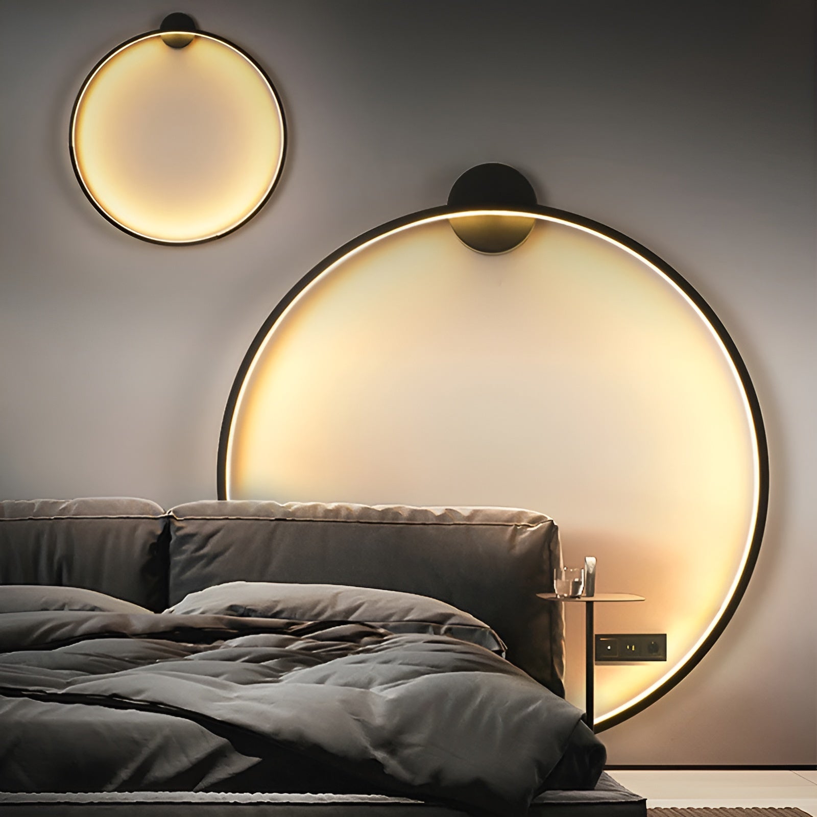 Applique Murale Ronde et Moderne Éclairage LED RadiAura
