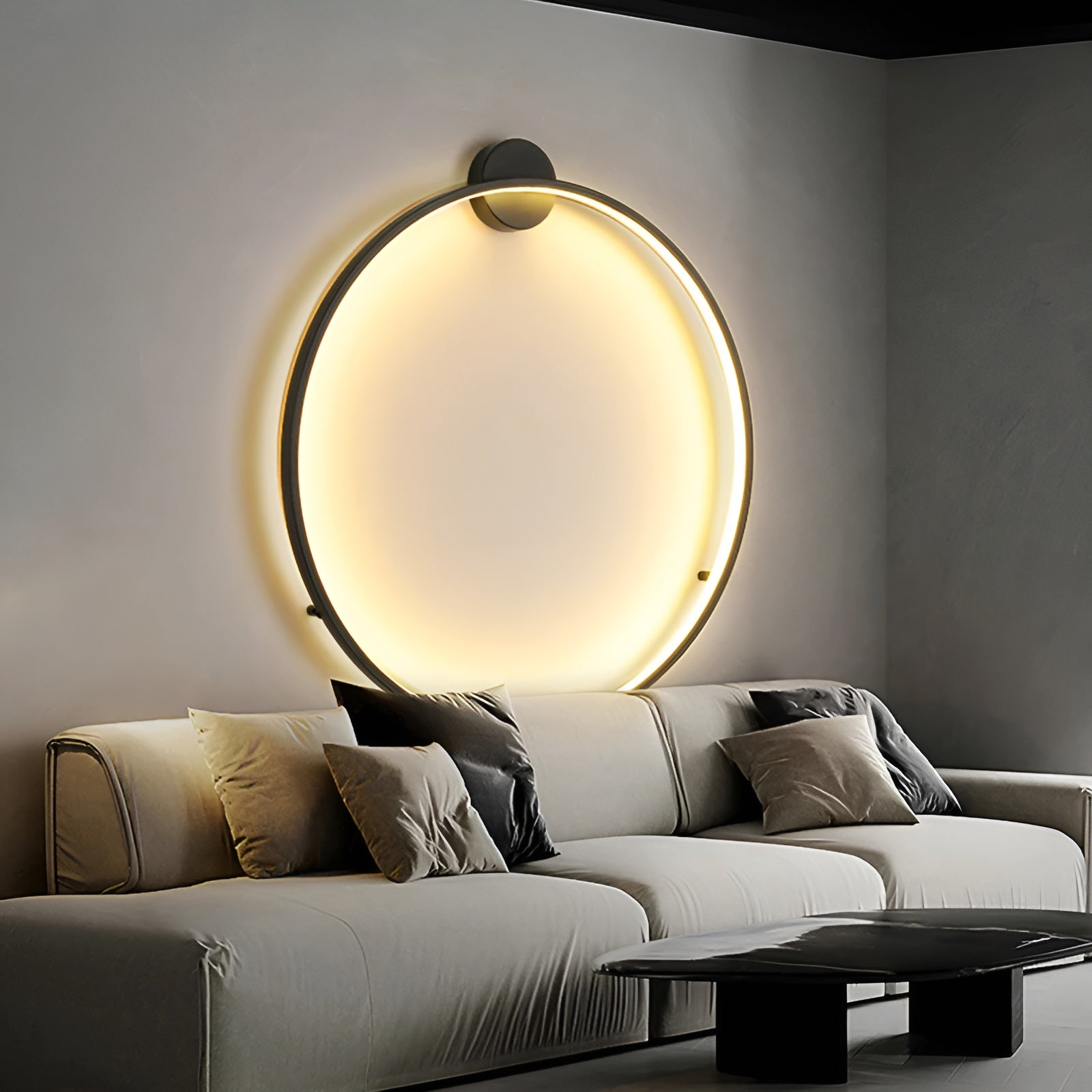 Applique Murale Ronde et Moderne Éclairage LED RadiAura