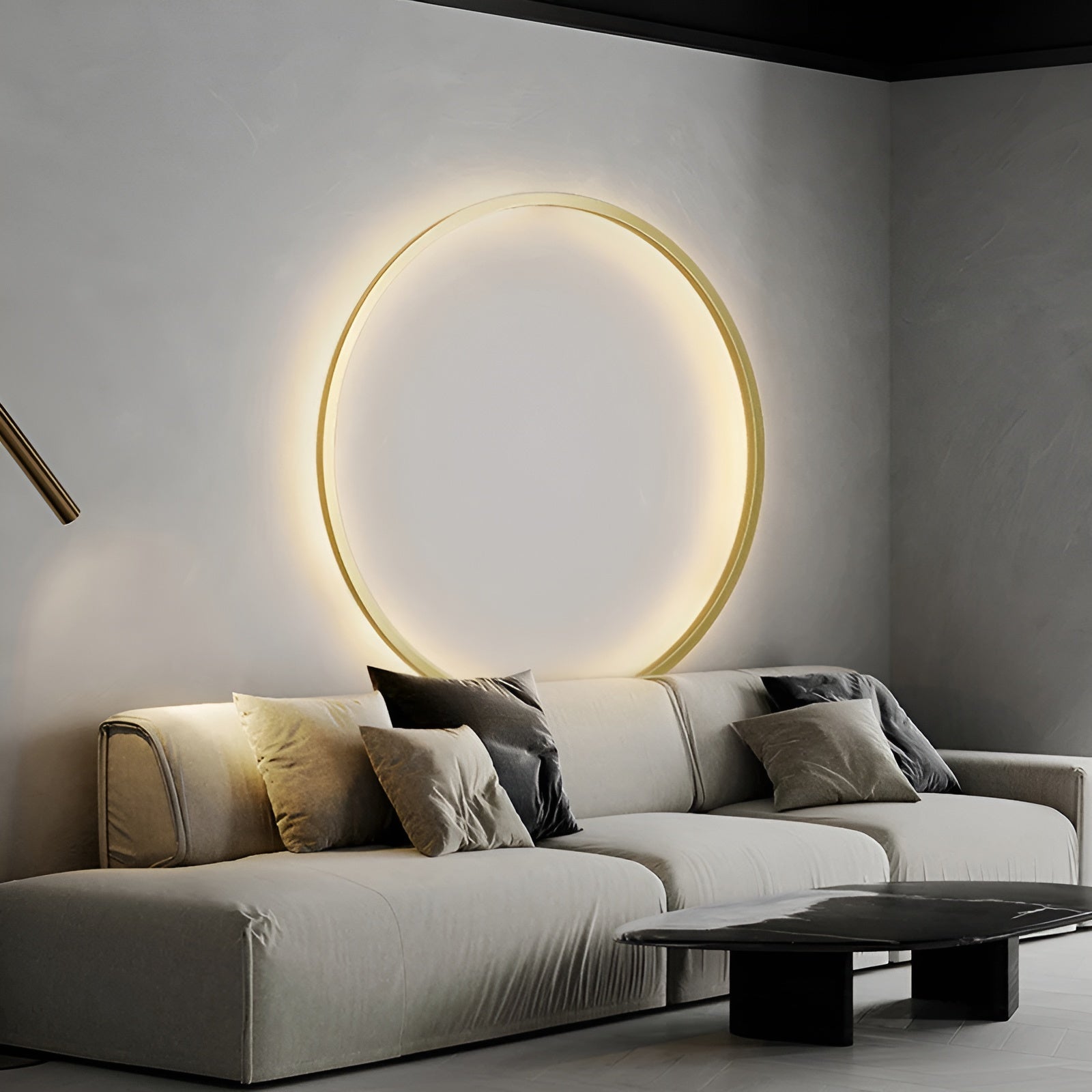 Applique Murale Ronde et Moderne Éclairage LED RadiAura