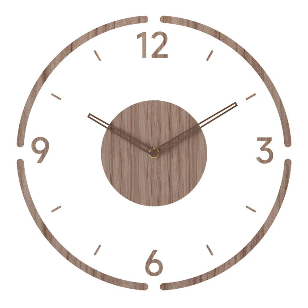 Horloge Murale Design | Silencieuse, Acrylique et Bois Naturel 6