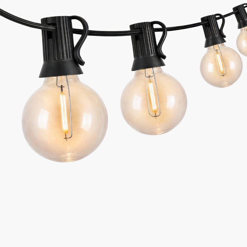 HydraGlow Lampes LED Extérieur Étanches Modernes Jardin Noir