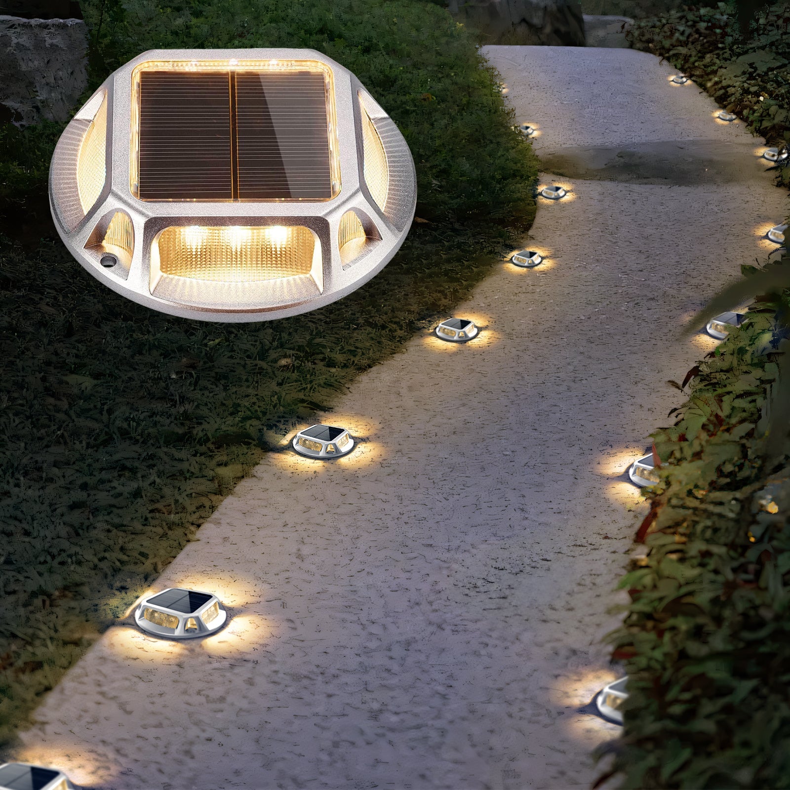 Lampe Solaire Extérieur | Éclairage Automatique, Résistante aux Intempéries 0