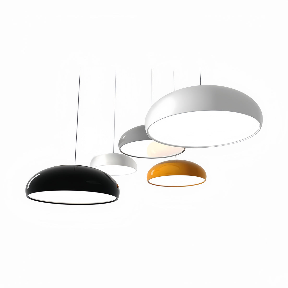 Lampe Suspendue | Abat-Jour Métallique Lisse, LED E27 1