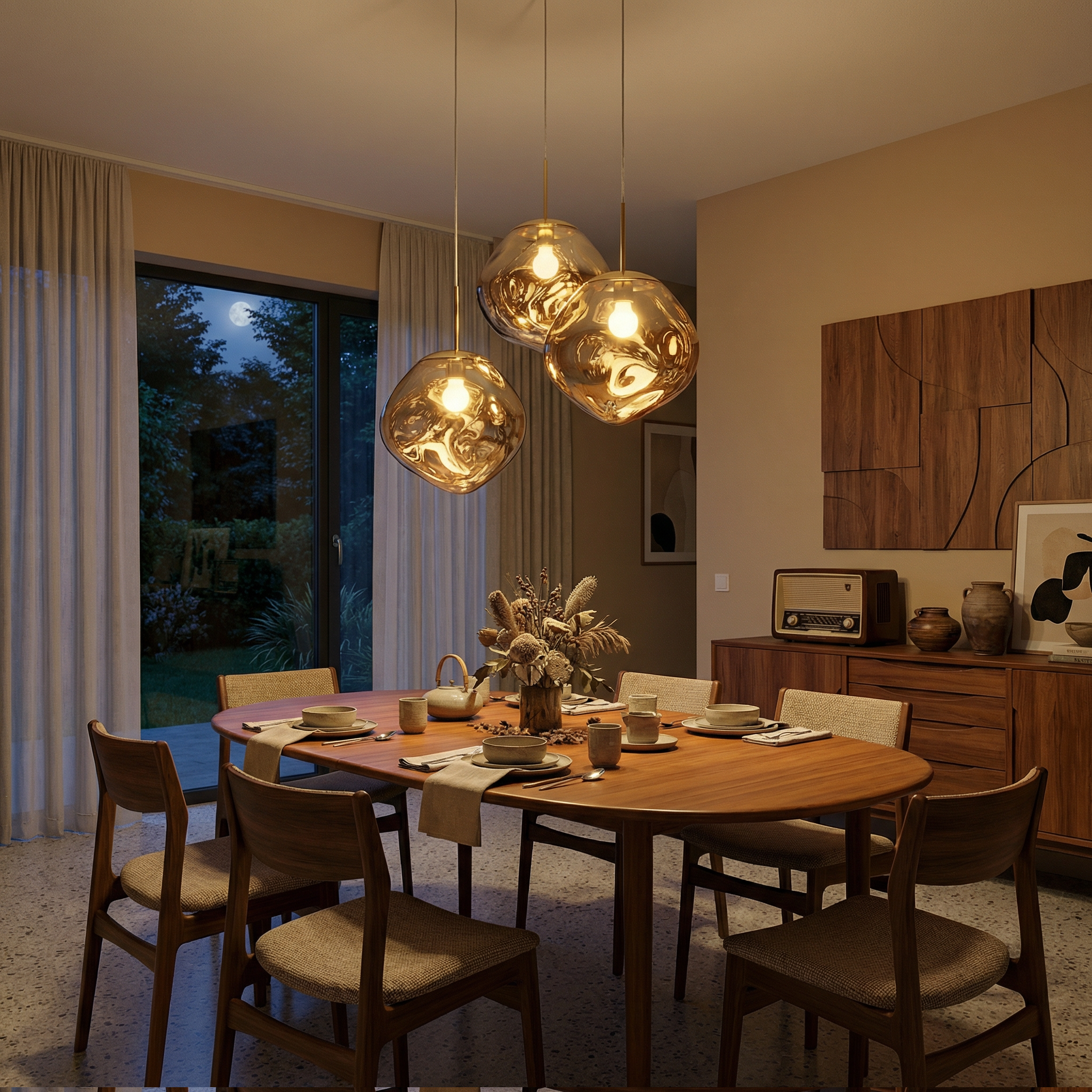 Lampe Suspendue | Abat-jour Acrylique Transparent, Dimmable 3