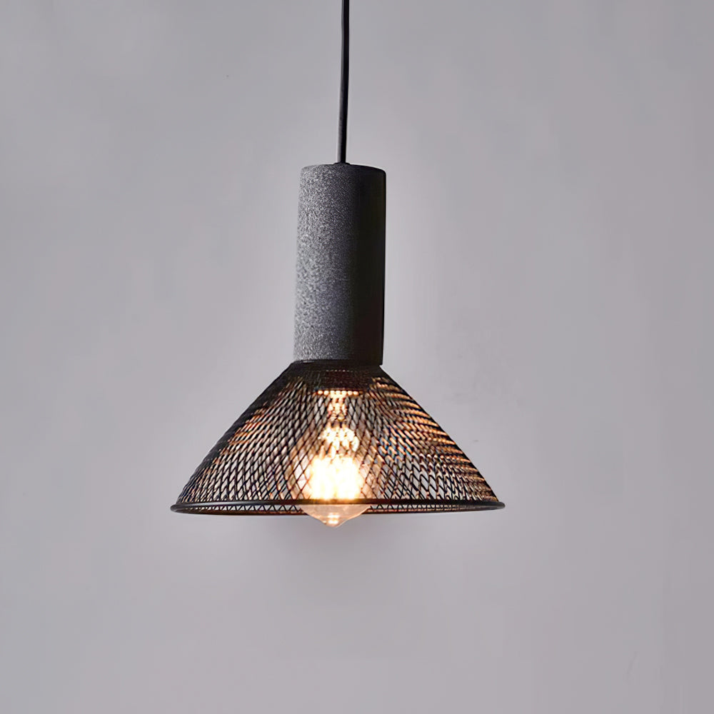 Lampe Suspendue | Aspect Béton, Montage Plafond 12
