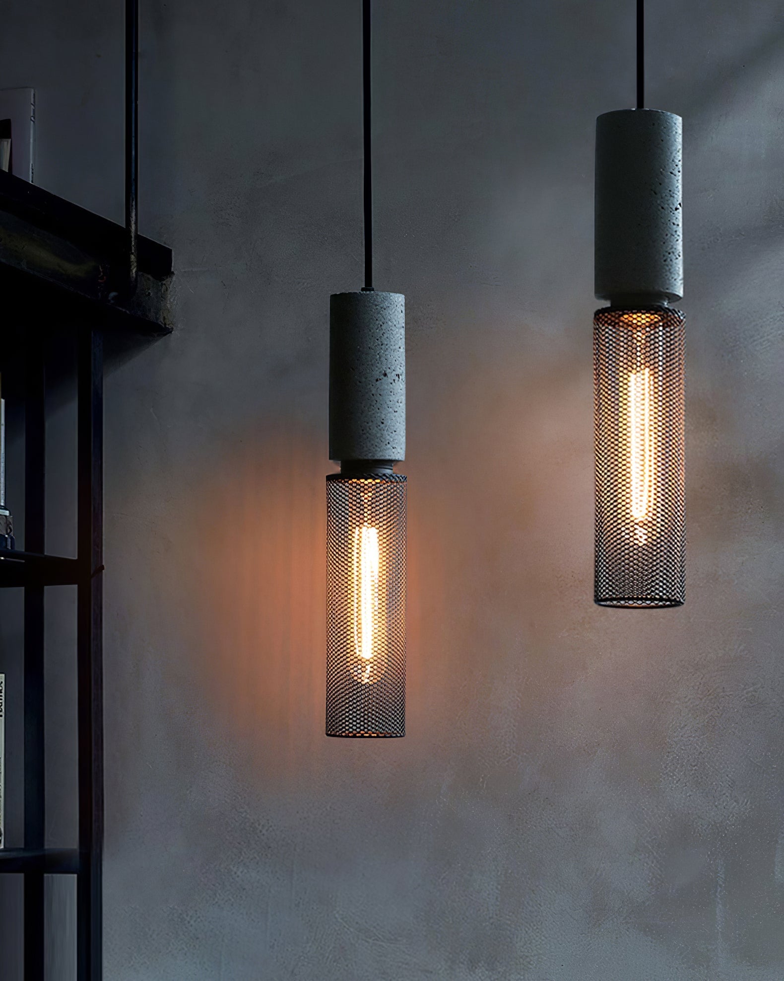 Lampe Suspendue | Aspect Béton, Montage Plafond 5