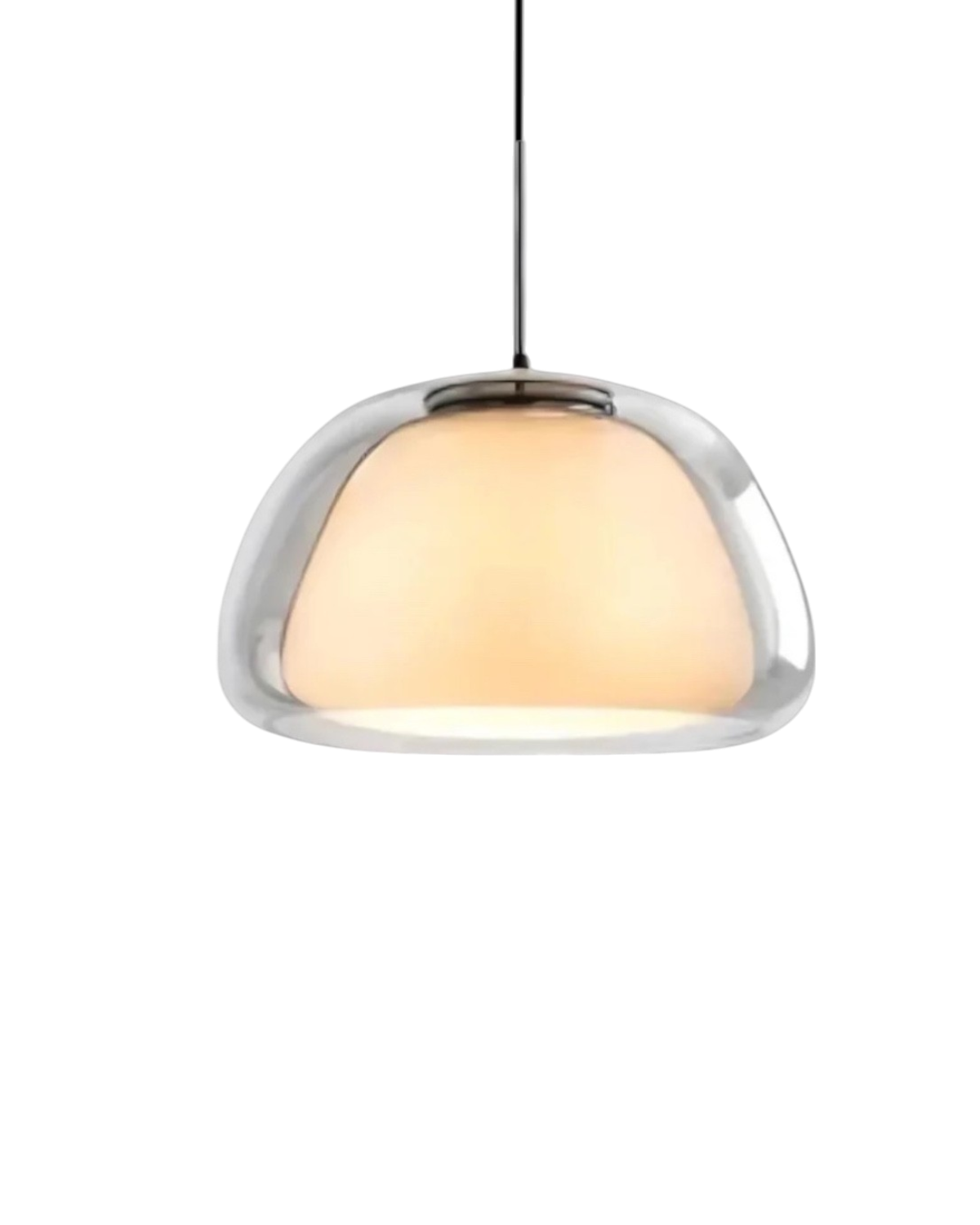 Lampe Suspendue | Forme Dôme, Verre Dépoli Translucide 1