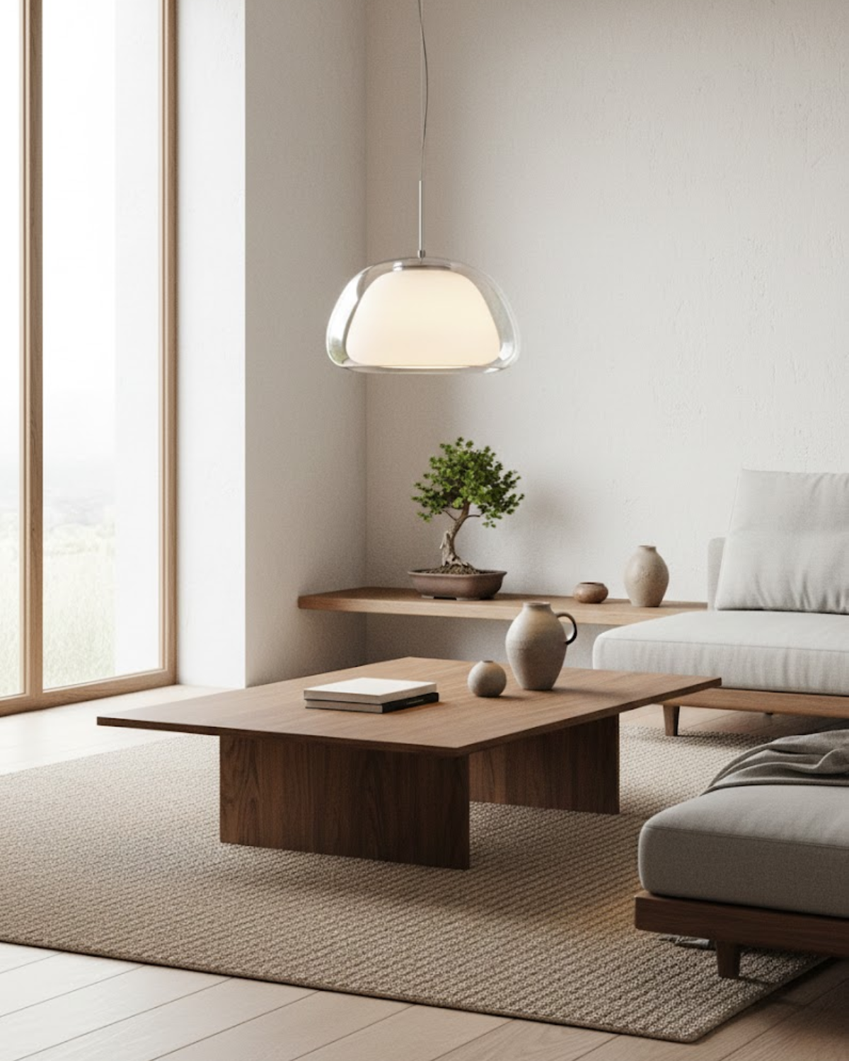 Lampe Suspendue | Forme Dôme, Verre Dépoli Translucide 2