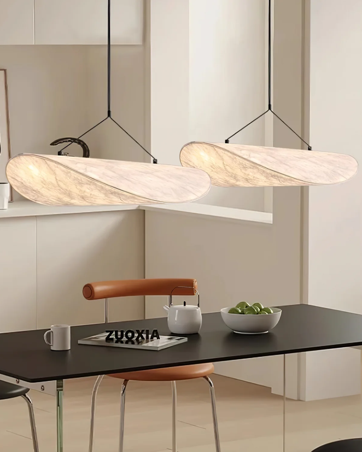 Lampe Suspendue | Forme En Bande, Éclairage Blanc Chaud 2