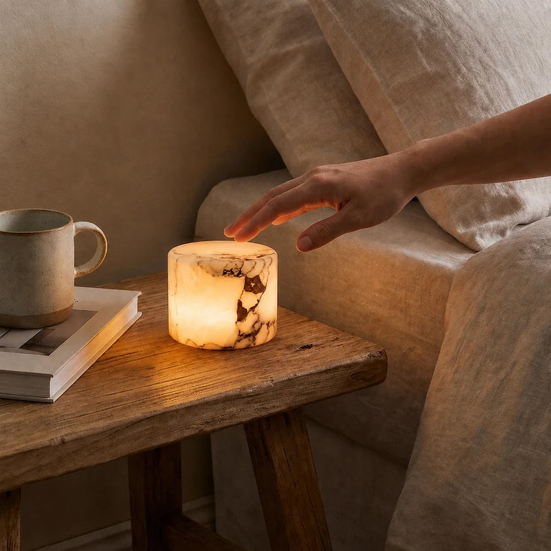 Lampe | Marbre Véritable, Rechargeable Sans Fil 3
