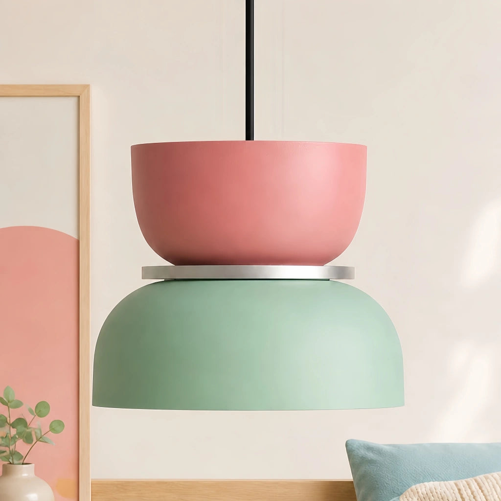 Lampe à Suspension | Design Nordique, Motif Color Block 13