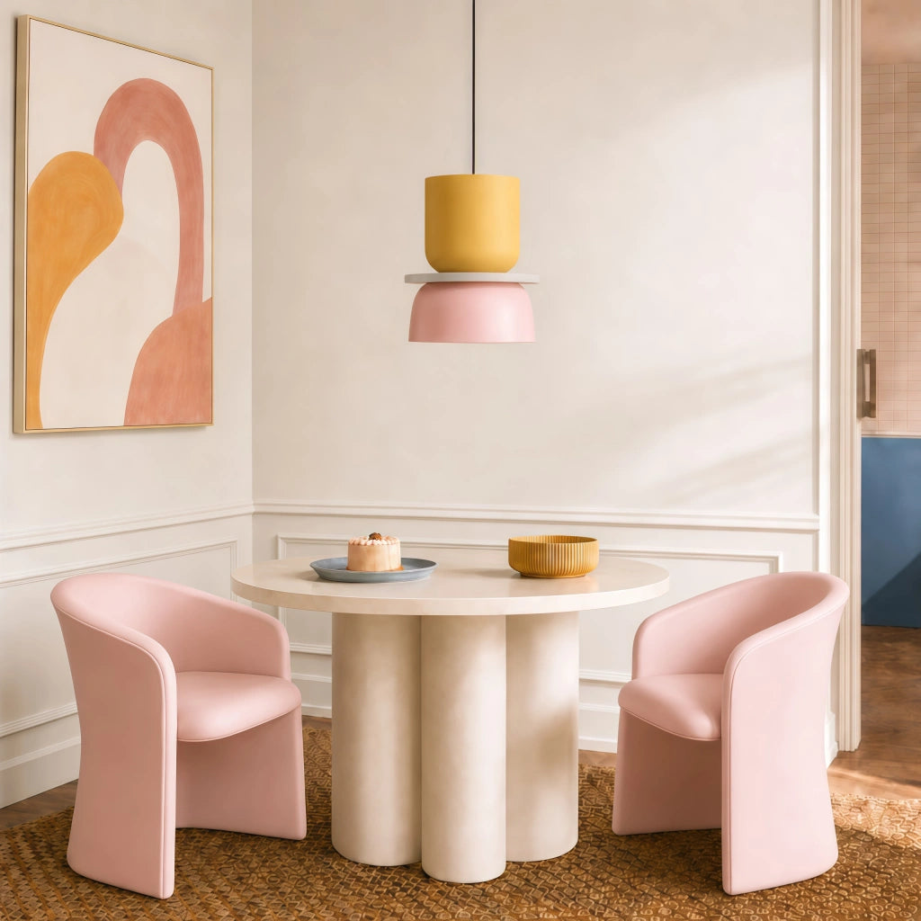 Lampe à Suspension | Design Nordique, Motif Color Block 6