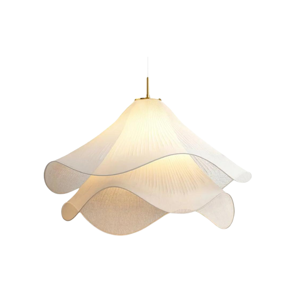 Lampe à suspension | Abat-jour en tissu, Hauteur réglable 0