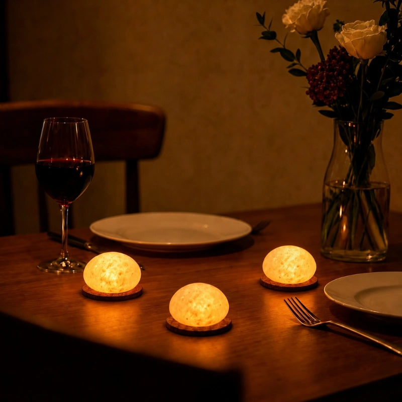 Lampe de Chevet | Finition Minérale, Rechargeable Sans Fil 8