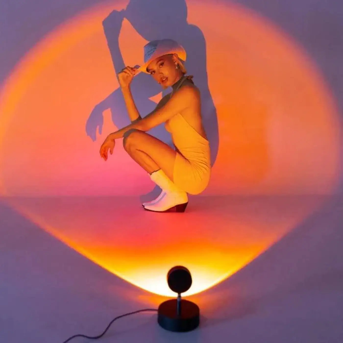 Lampe de Chevet | Projection LED, Tête Orientable 180° 7