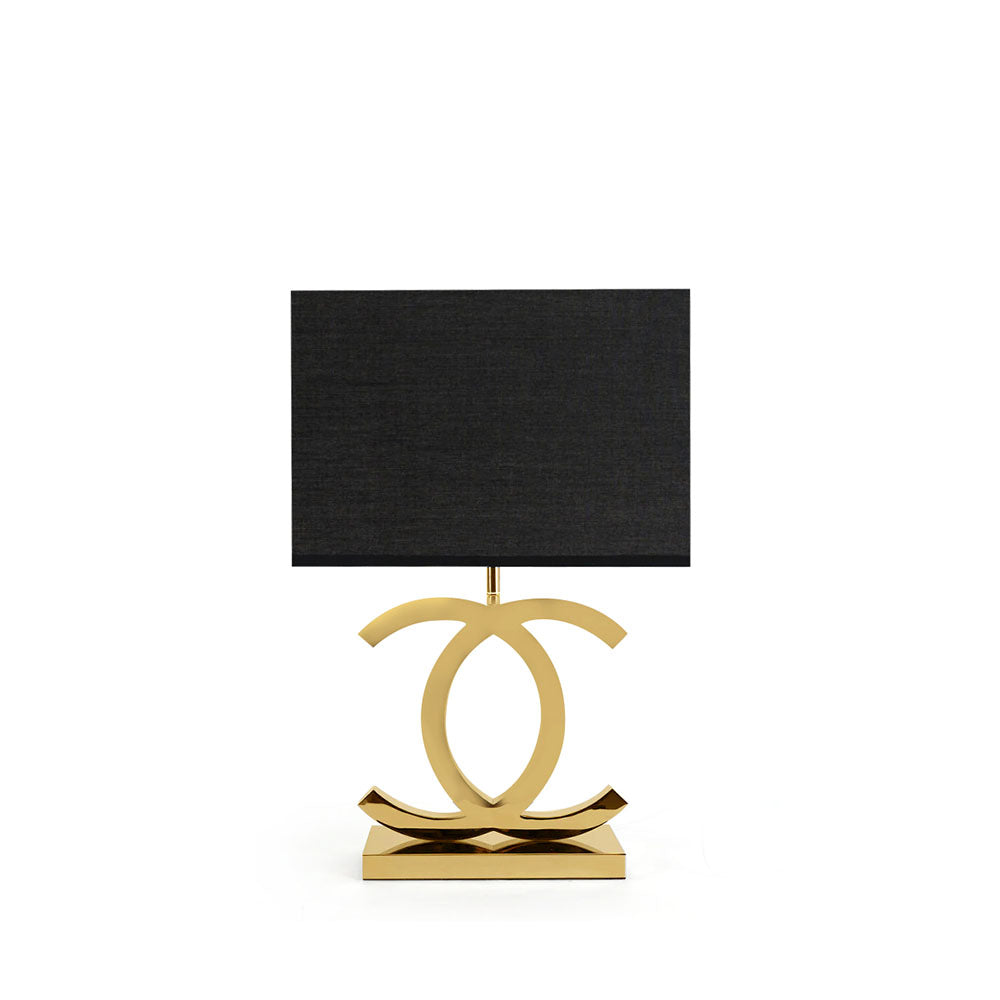 Lampe de table | Acier inoxydable, Design rectiligne 1