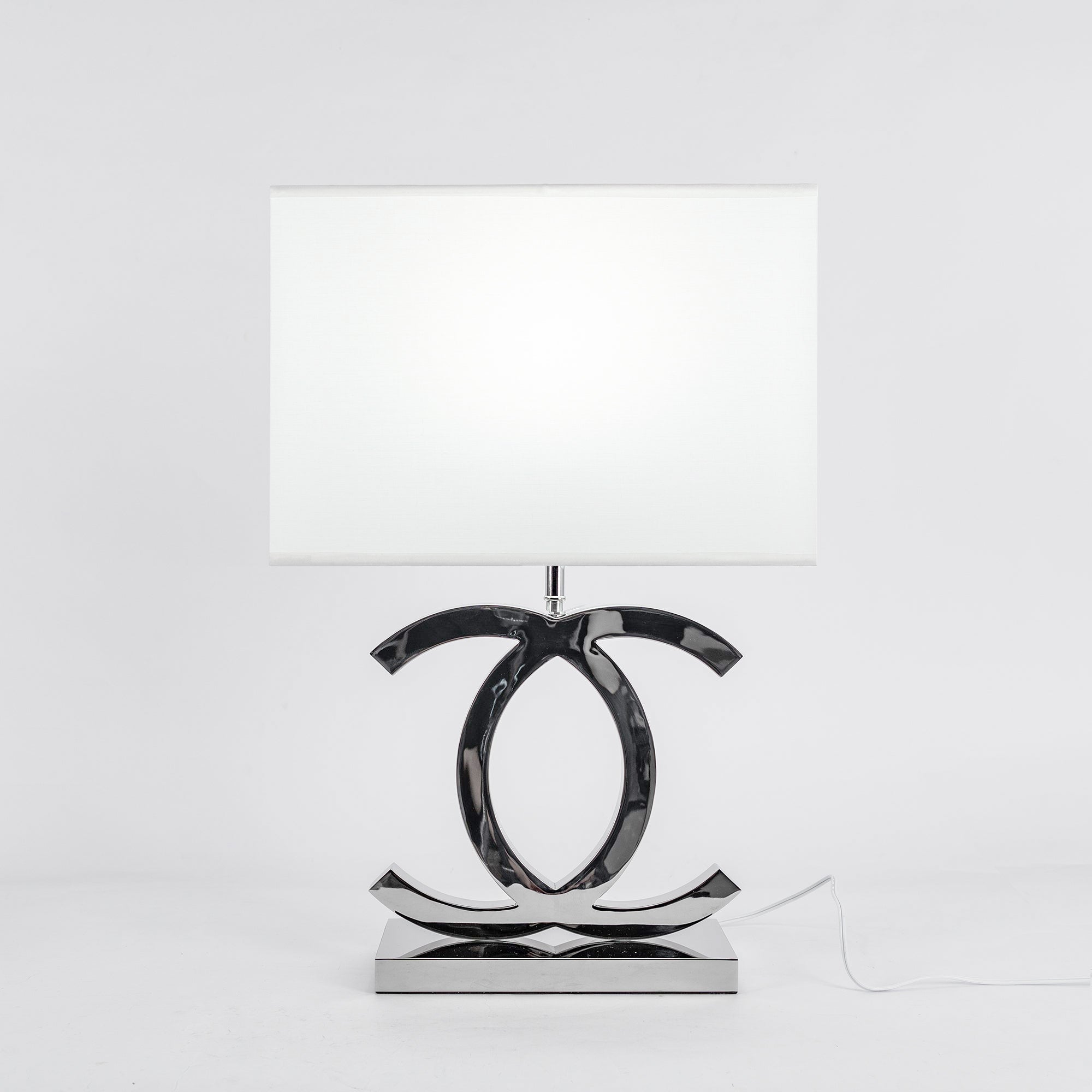 Lampe de table | Acier inoxydable, Design rectiligne 2